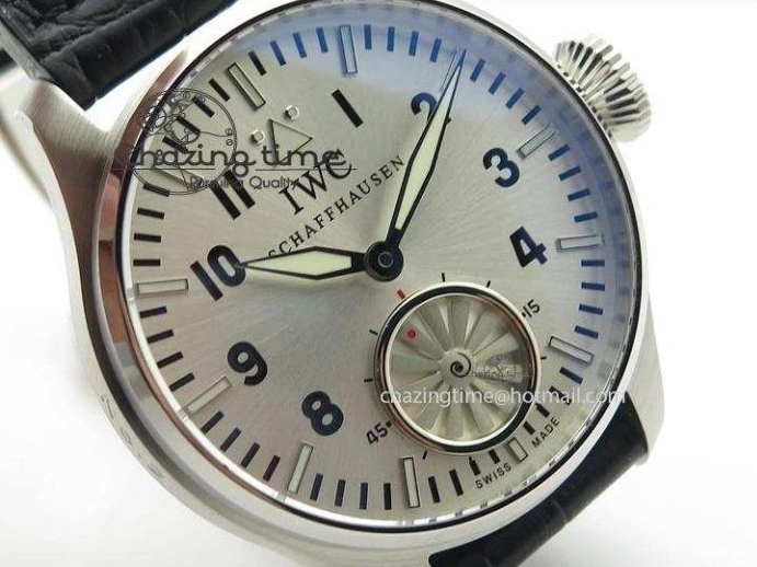 MIROTIME 0524 Big Pilot “Markus Buhler” IW5003 Turbine V6F Best Edition Silver Dial On Leather Strap A Reliable 7315